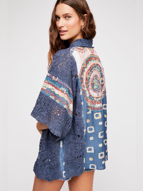 Free People Other - NWT Free People Holi Crochet Kimono